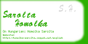 sarolta homolka business card